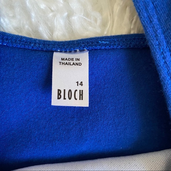 Bloch Royal Blue Short Sleeve Dance Leotard - Picture 2 of 8